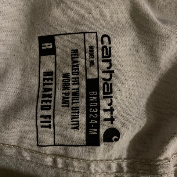 Carhartt Relaxed Fit Carpenter Tan Work Pants Men’s Size 48x32 - Picture 10 of 10
